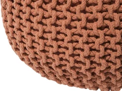 Best Beliani Pouf CONRAD Cotone Rame