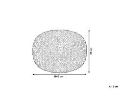 Sale Beliani Pouf CONRAD Cotone Rame Marrone