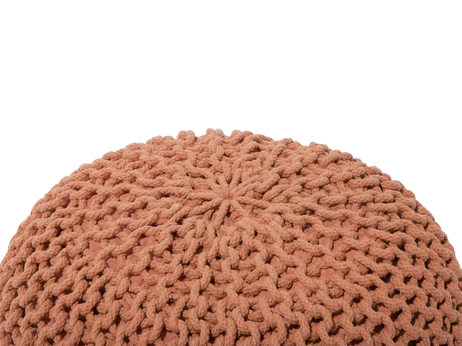 Sale Beliani Pouf CONRAD Cotone Rame Marrone