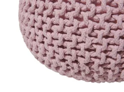 Sale Beliani Pouf CONRAD Cotone Rosa