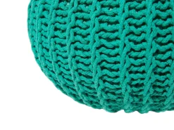 Beliani Pouf CONRAD Cotone smeraldo Verde