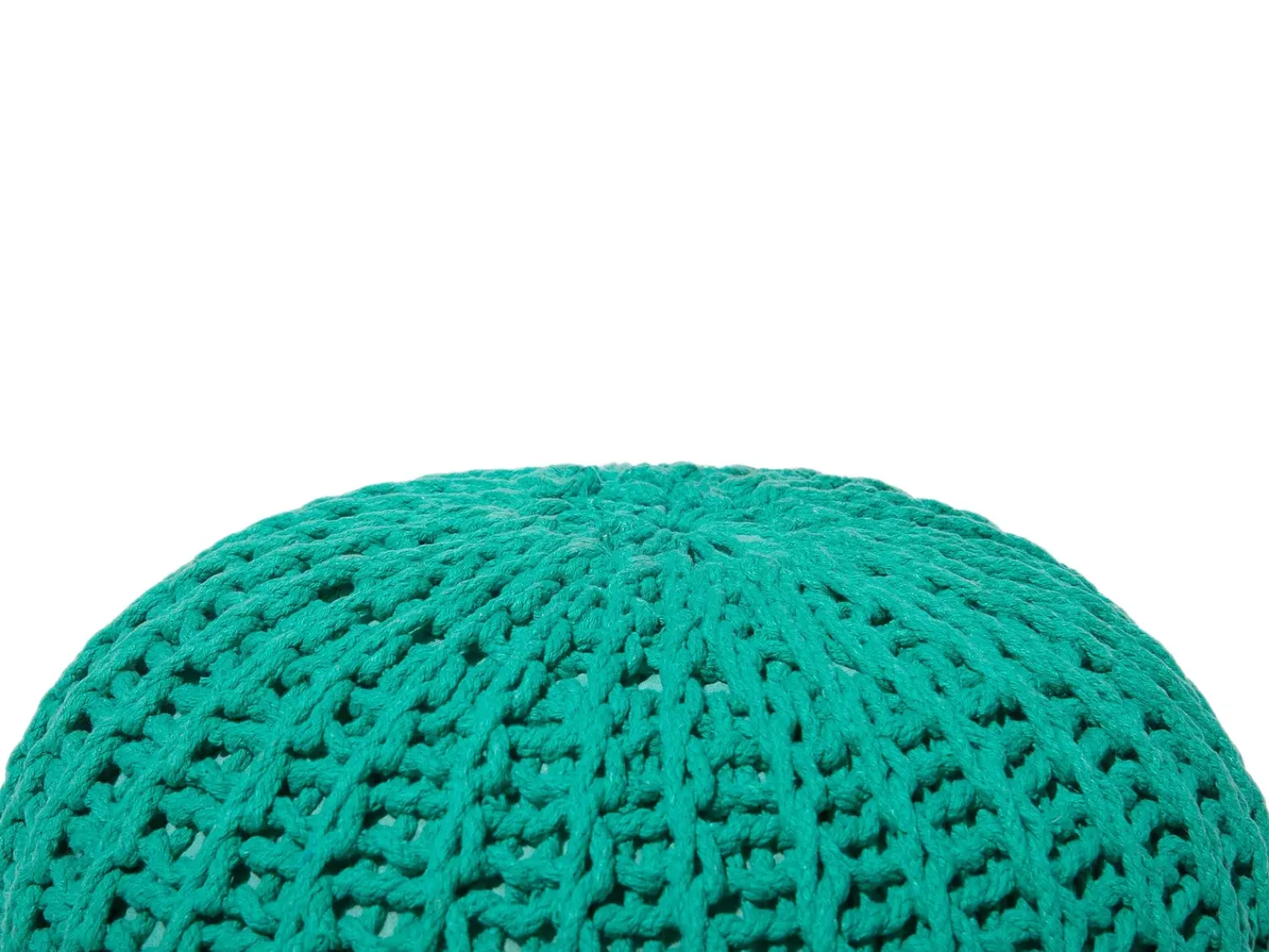 Beliani Pouf CONRAD Cotone smeraldo Verde