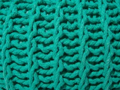 Beliani Pouf CONRAD Cotone smeraldo Verde