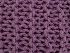 Hot Beliani Pouf CONRAD Cotone Viola