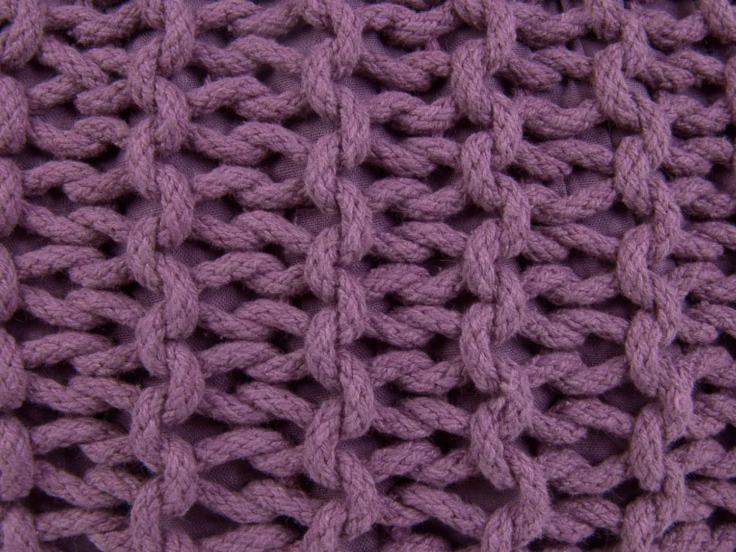 Hot Beliani Pouf CONRAD Cotone Viola