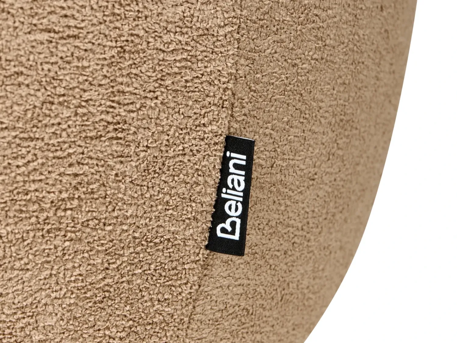 Discount Beliani Pouf contenitore ANNABELLA Bouclé chiaro Marrone