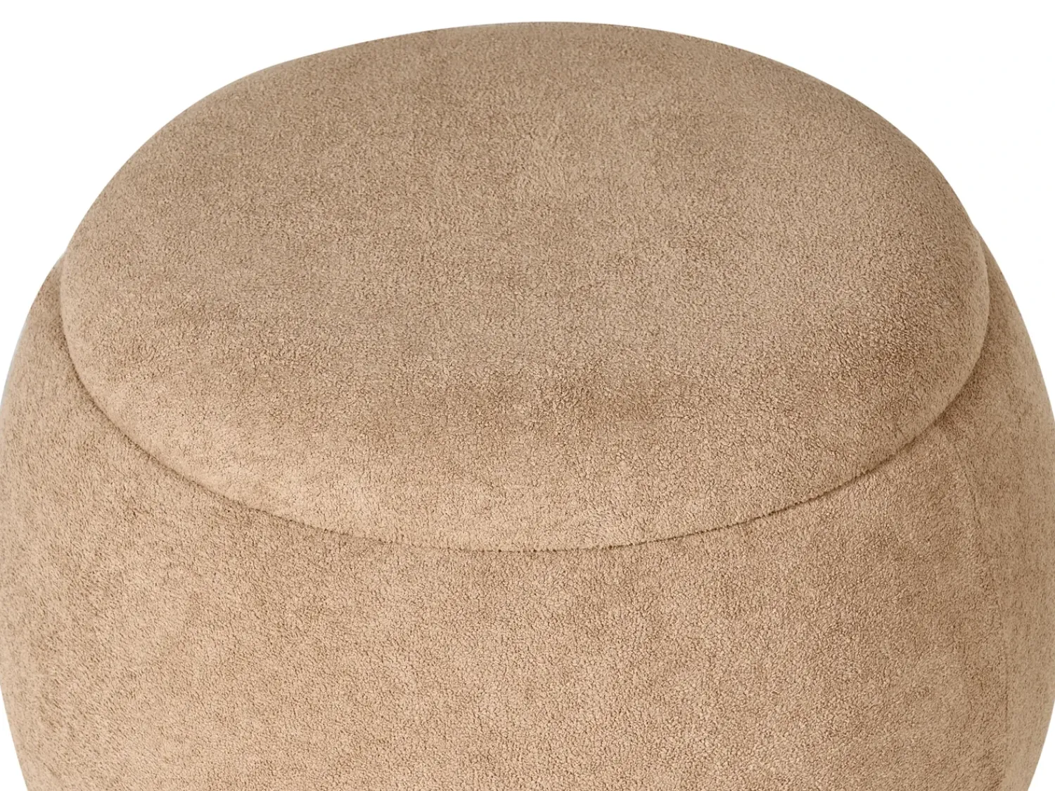 Discount Beliani Pouf contenitore ANNABELLA Bouclé chiaro Marrone