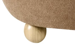 Discount Beliani Pouf contenitore ANNABELLA Bouclé chiaro Marrone