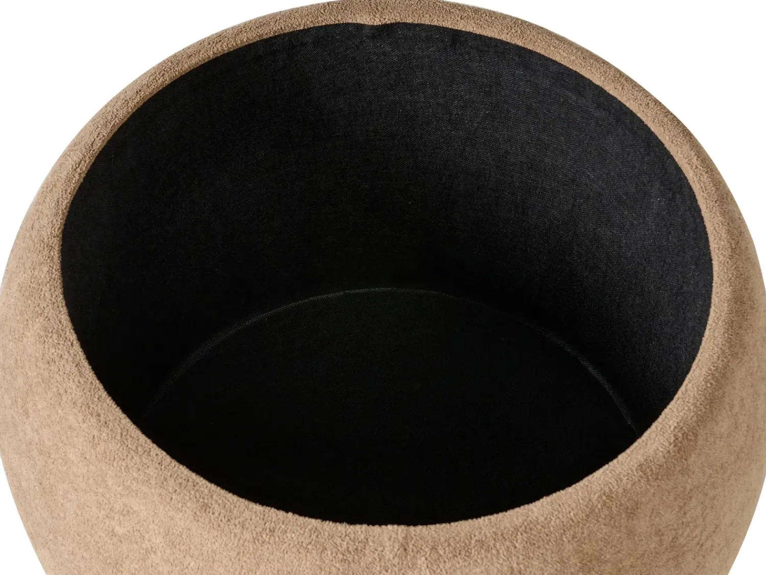 Discount Beliani Pouf contenitore ANNABELLA Bouclé chiaro Marrone