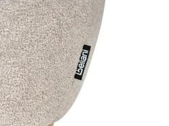 Clearance Beliani Pouf contenitore ANNABELLA Bouclé chiaro Beige