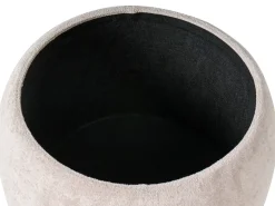 Clearance Beliani Pouf contenitore ANNABELLA Bouclé chiaro Beige