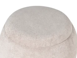 Clearance Beliani Pouf contenitore ANNABELLA Bouclé chiaro Beige