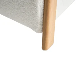 New Beliani EDLAND Bouclé 45 cm 43 cm Bianco Bianco Marrone
