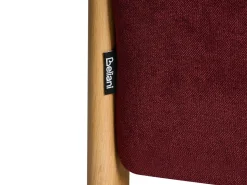 Best Beliani EDLAND Tessuto 45 cm 43 cm Bordeaux Rosso Marrone