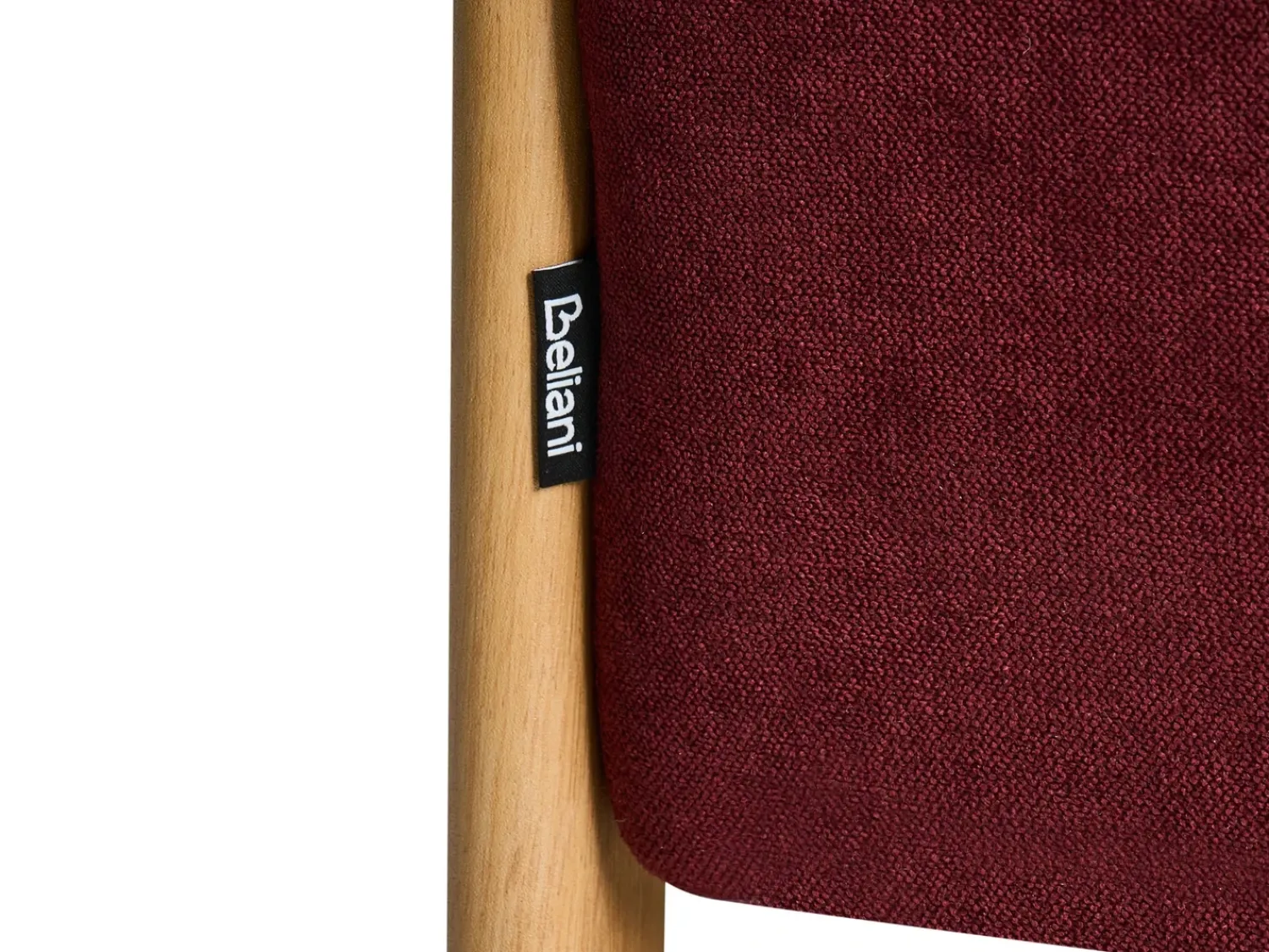 Best Beliani EDLAND Tessuto 45 cm 43 cm Bordeaux Rosso Marrone