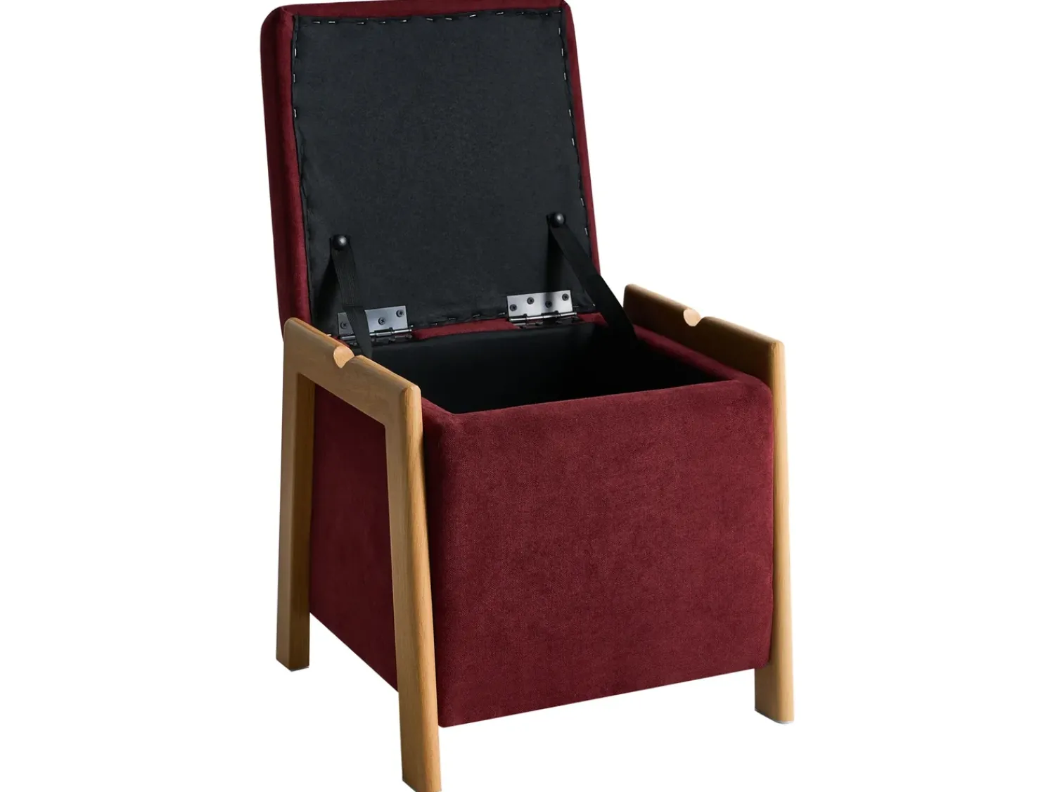 Best Beliani EDLAND Tessuto 45 cm 43 cm Bordeaux Rosso Marrone