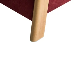 Best Beliani EDLAND Tessuto 45 cm 43 cm Bordeaux Rosso Marrone