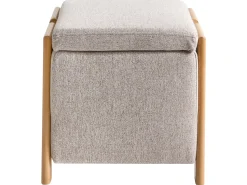 Hot Beliani EDLAND Tessuto 45 cm 43 cm Beige Beige Marrone