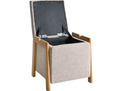 Hot Beliani EDLAND Tessuto 45 cm 43 cm Beige Beige Marrone