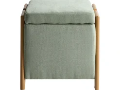 Discount Beliani EDLAND Tessuto 45 cm 43 cm Verde chiaro Marrone Verde