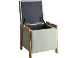 Discount Beliani EDLAND Tessuto 45 cm 43 cm Verde chiaro Marrone Verde