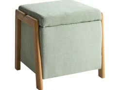 Discount Beliani EDLAND Tessuto 45 cm 43 cm Verde chiaro Marrone Verde