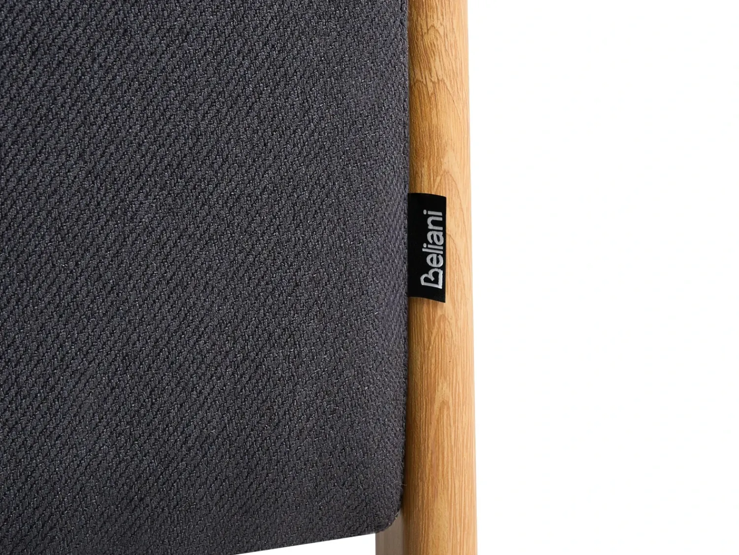 Beliani EDLAND Tessuto 45 cm 43 cm Nero Marrone Nero