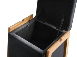 Beliani EDLAND Tessuto 45 cm 43 cm Nero Marrone Nero
