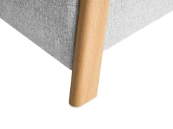 Clearance Beliani EDLAND Tessuto 45 cm 43 cm Grigio chiaro Grigio Marrone