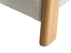 New Beliani EDLAND Tessuto 45 cm 43 cm Beige chiaro Beige Marrone