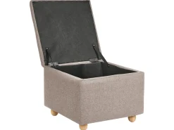 Online Beliani Pouf contenitore FERNDALE Tessuto Beige