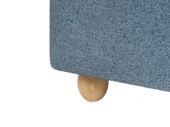 Sale Beliani Pouf contenitore FERNDALE Tessuto Blu Blu Marrone