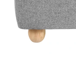 New Beliani Pouf contenitore FERNDALE Tessuto Grigio chiaro Grigio Marrone