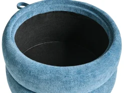 Best Beliani Pouf contenitore HAWLEY Ciniglia Blu