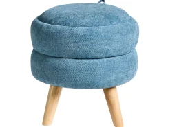 Best Beliani Pouf contenitore HAWLEY Ciniglia Blu