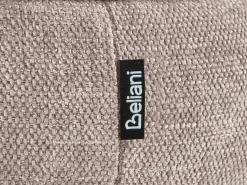 Outlet Beliani Pouf contenitore HAWLEY Ciniglia Tortora Beige Grigio