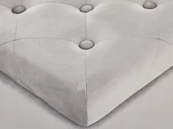 Online Beliani Pouf contenitore LORETTO Velluto chiaro Grigio
