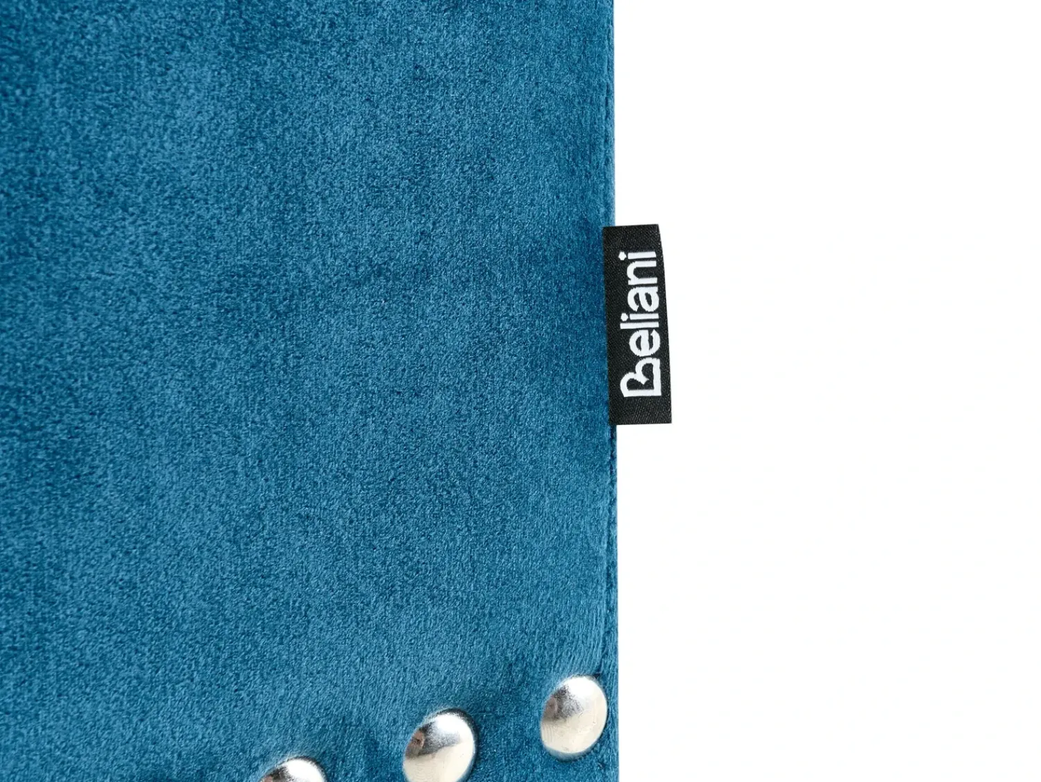 New Beliani Pouf contenitore LORETTO Velluto scuro Blu