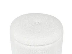Outlet Beliani Pouf contenitore MARYLAND Bouclé sporco Bianco