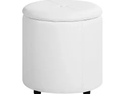 Sale Beliani Pouf contenitore MARYLAND Pelle sintetica Bianco