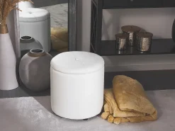 Sale Beliani Pouf contenitore MARYLAND Pelle sintetica Bianco