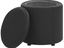 Sale Beliani Pouf contenitore MARYLAND Pelle sintetica Nero