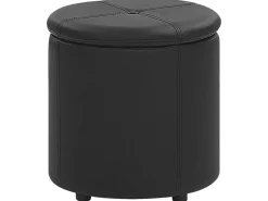 Sale Beliani Pouf contenitore MARYLAND Pelle sintetica Nero