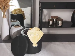 Sale Beliani Pouf contenitore MARYLAND Pelle sintetica Nero
