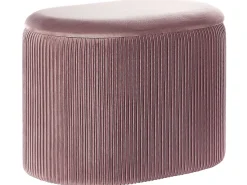Outlet Beliani Pouf contenitore RICHLAND Velluto Rosa