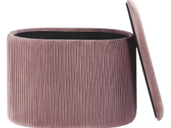 Outlet Beliani Pouf contenitore RICHLAND Velluto Rosa