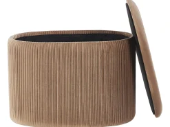 Best Beliani Pouf contenitore RICHLAND Velluto Beige