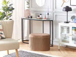Best Beliani Pouf contenitore RICHLAND Velluto Beige