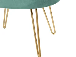 New Beliani Pouf contenitore SILAS Velluto menta Verde