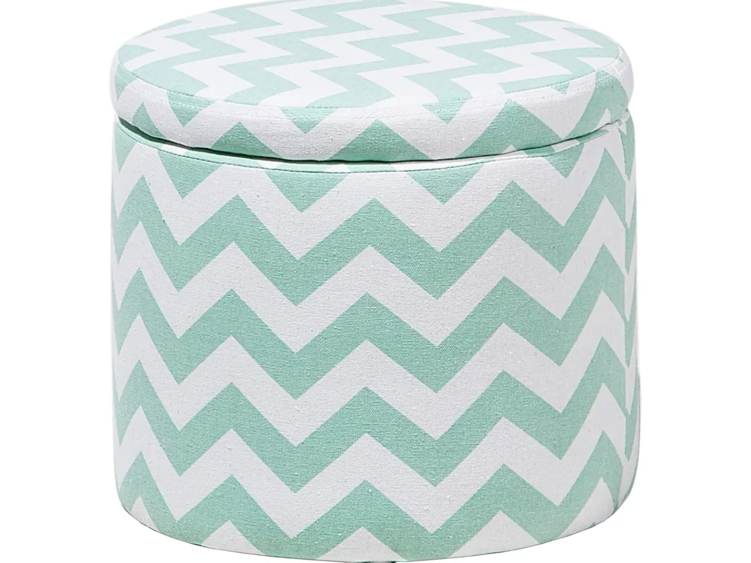 Clearance Beliani Pouf contenitore TUNICA Cotone Verde menta Bianco Verde